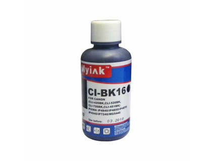 Чернила для CANON CLI-426/526/726Bk (100мл,black) CI-BK16 Gloria MyInk