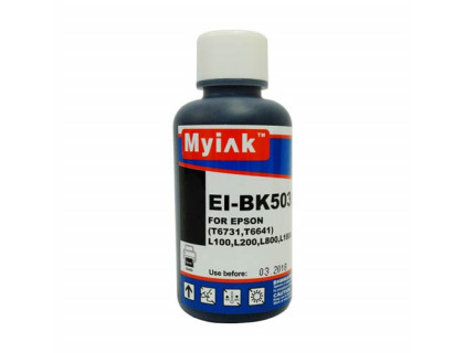 Чернила для EPSON (T6641/T6731) L100/ L200/L800/L1800 (100мл, black, Dye) EI-BK503 Gloria MyInk