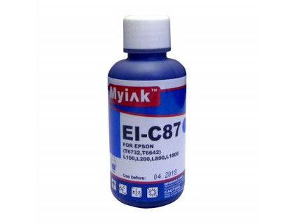 Чернила для EPSON (T6732) L100/L200/ L655/ L800/ L1800 (100мл, cyan) EI-C87 Gloria MyInk
