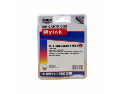 Картридж HP № 136 цветной MyInk восстановленный