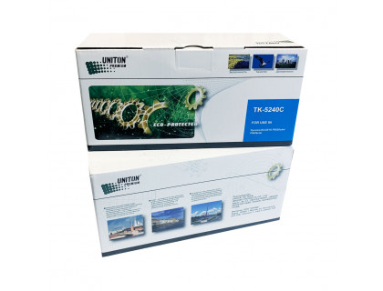 Тонер-картридж для (TK-5240C) KYOCERA ECOSYS P5026/M5526 (3K) син UNITON Premium GREEN LINE (Eco Protected)